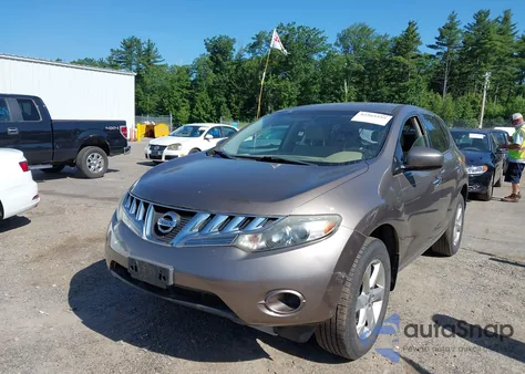 2010 Nissan Murano S z USA, uszkodzony, nr VIN JN8AZ1MW3AW111689